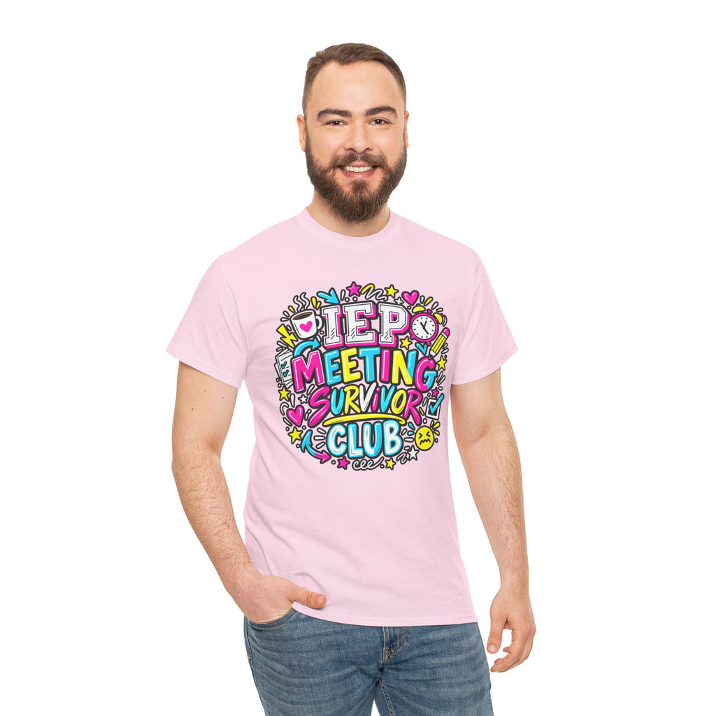 Video Meeting Survivor Club T-Shirt — Funny Remote Work Tee