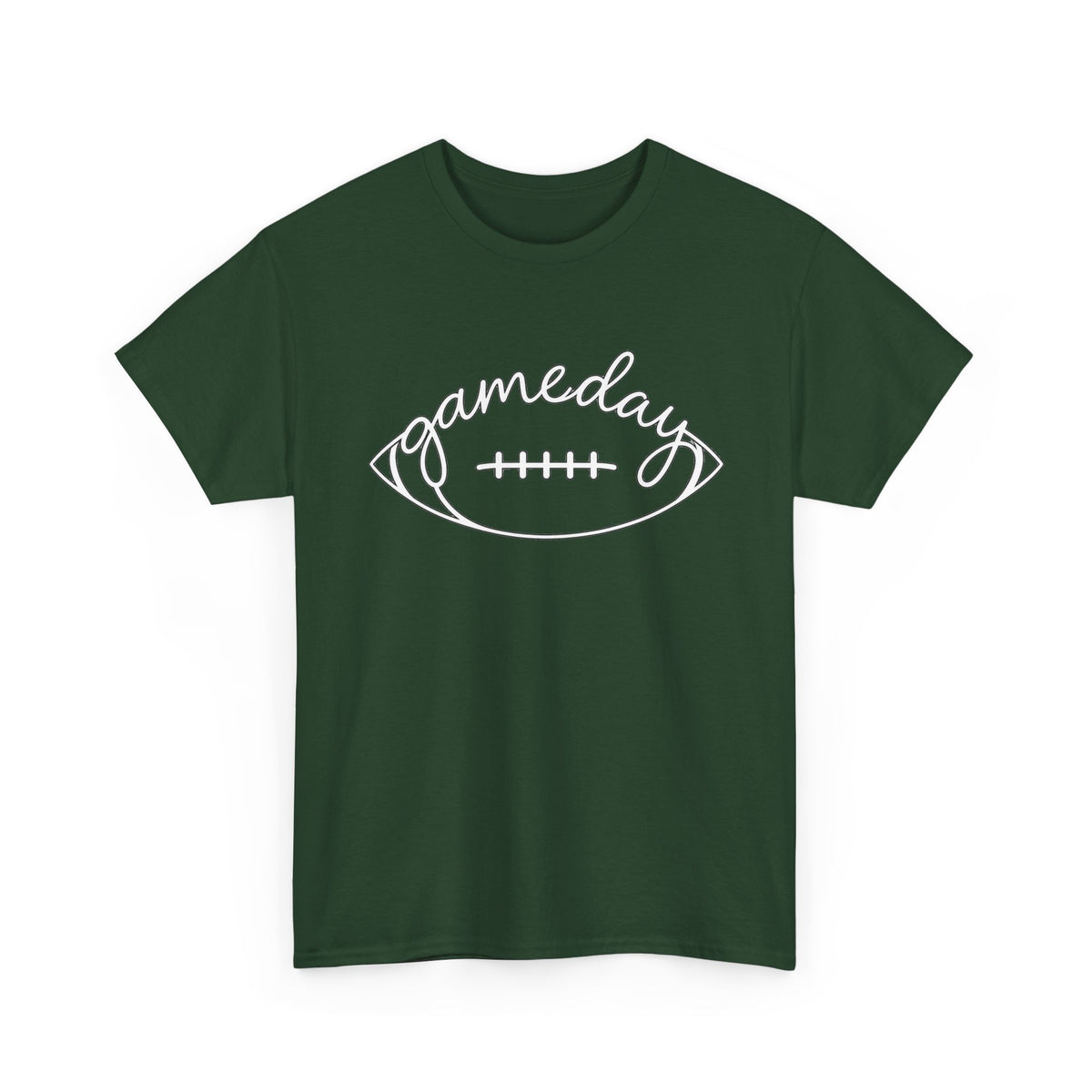 Gameday Football Tee — 'gameday' Script Football Graphic T-Shirt