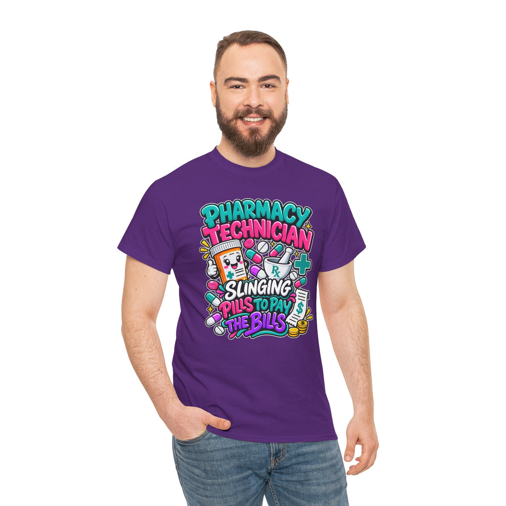 Pharmacy Technician T‑Shirt — "Slinging Pills to Pay the Bills" Graphic Tee
