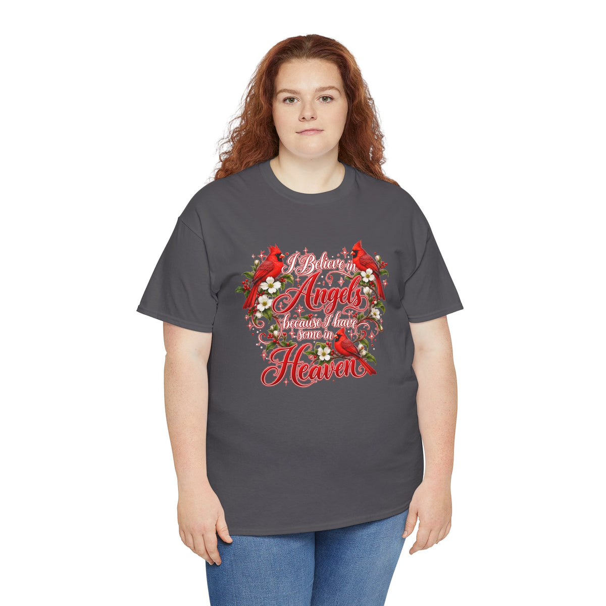 Angels from Heaven Cardinal Christmas T-Shirt