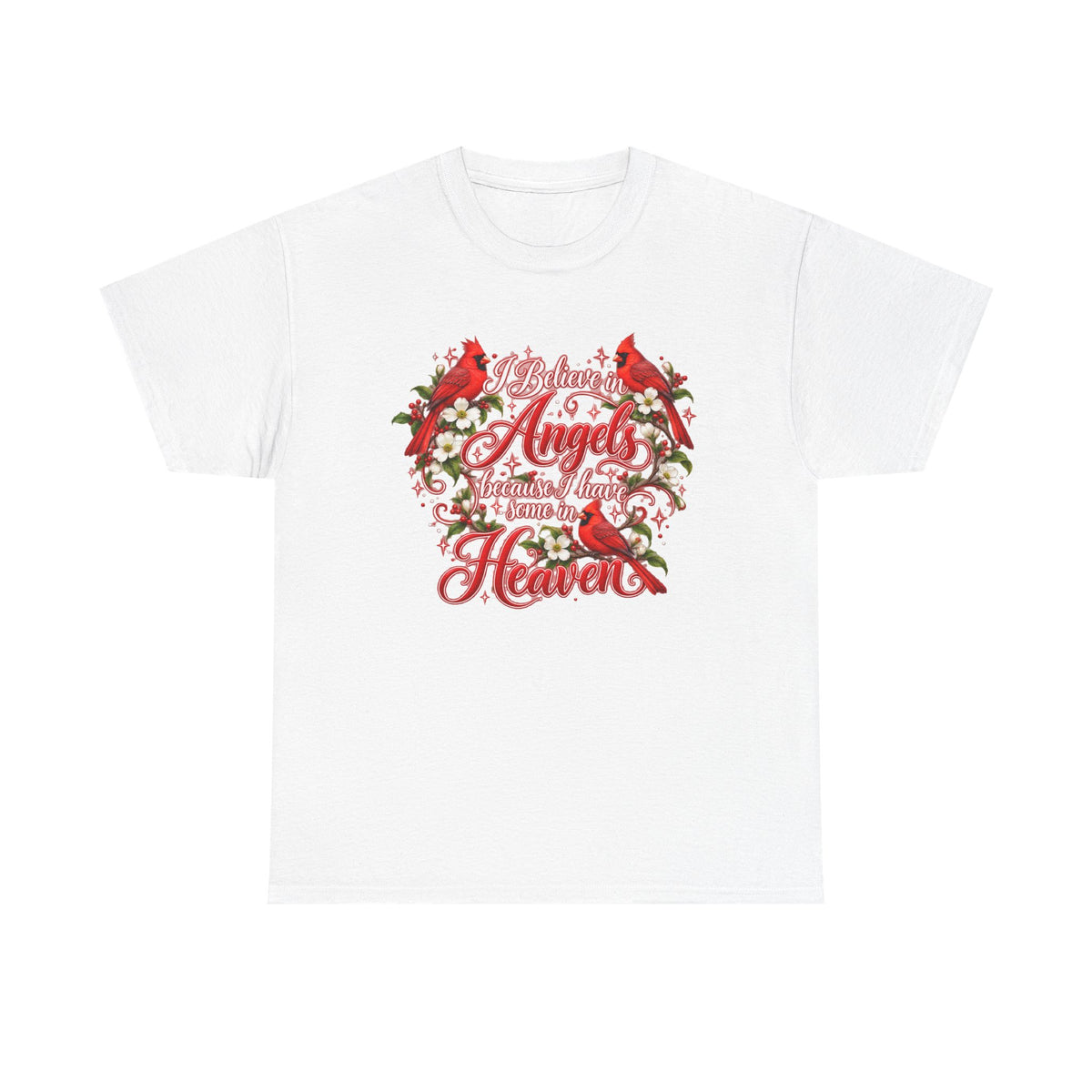 Angels from Heaven Cardinal Christmas T-Shirt