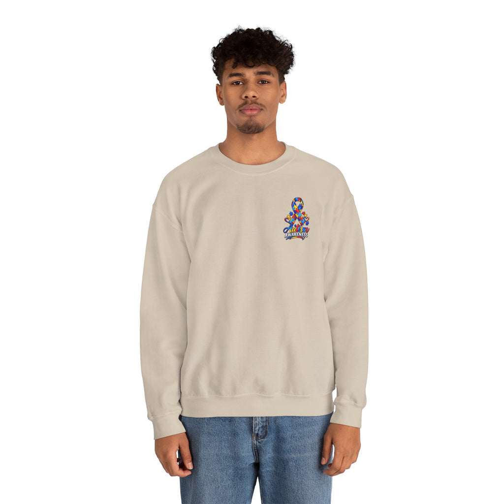 Autism Awareness Ribbon Crewneck Sweatshirt