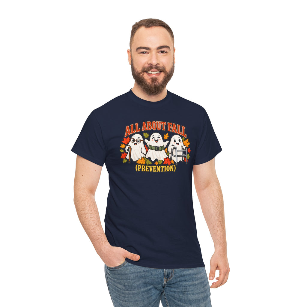 All About Fall (Prevention) Ghost Tee — Cute Halloween Autumn T-Shirt