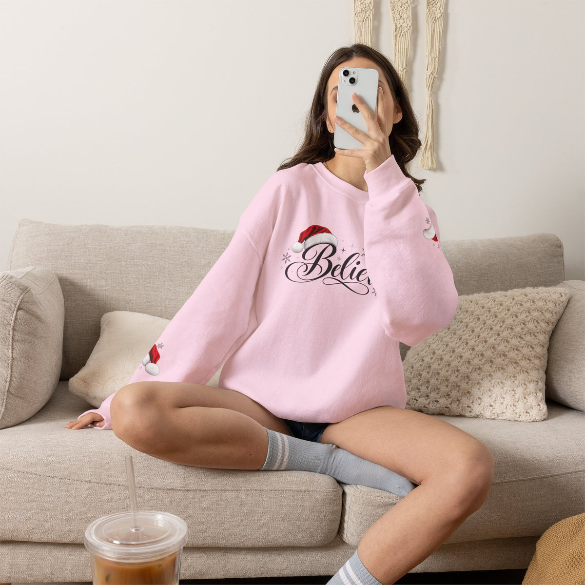 Believe Christmas Crewneck Sweatshirt