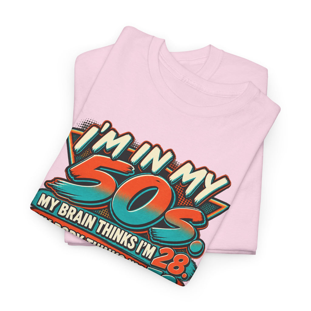 Retro 50s Birthday T‑Shirt — "I'm in My 50s" 80s Playlist Cassette Tee