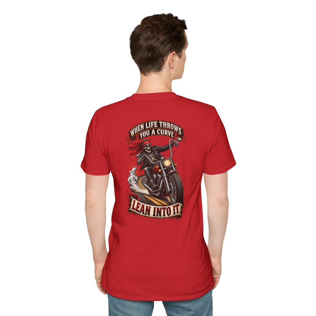 Motorcycle Rider Skull Tee — Born to Ride Graphic T-Shirt