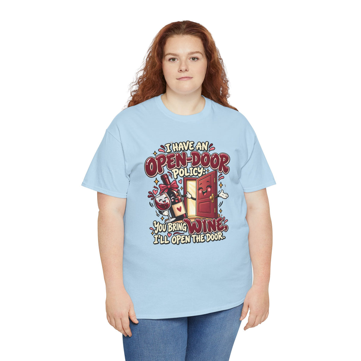 Open-Door Policy Wine Lover T-Shirt