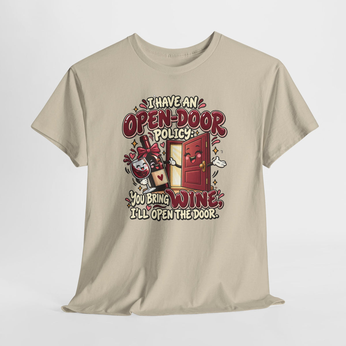 Open-Door Policy Wine Lover T-Shirt
