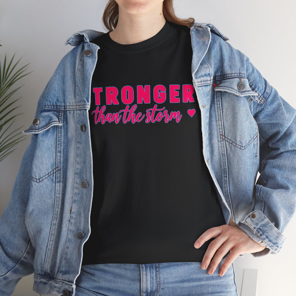 Stronger Than the Storm Tee - Inspirational Women's Resilience T-Shirt