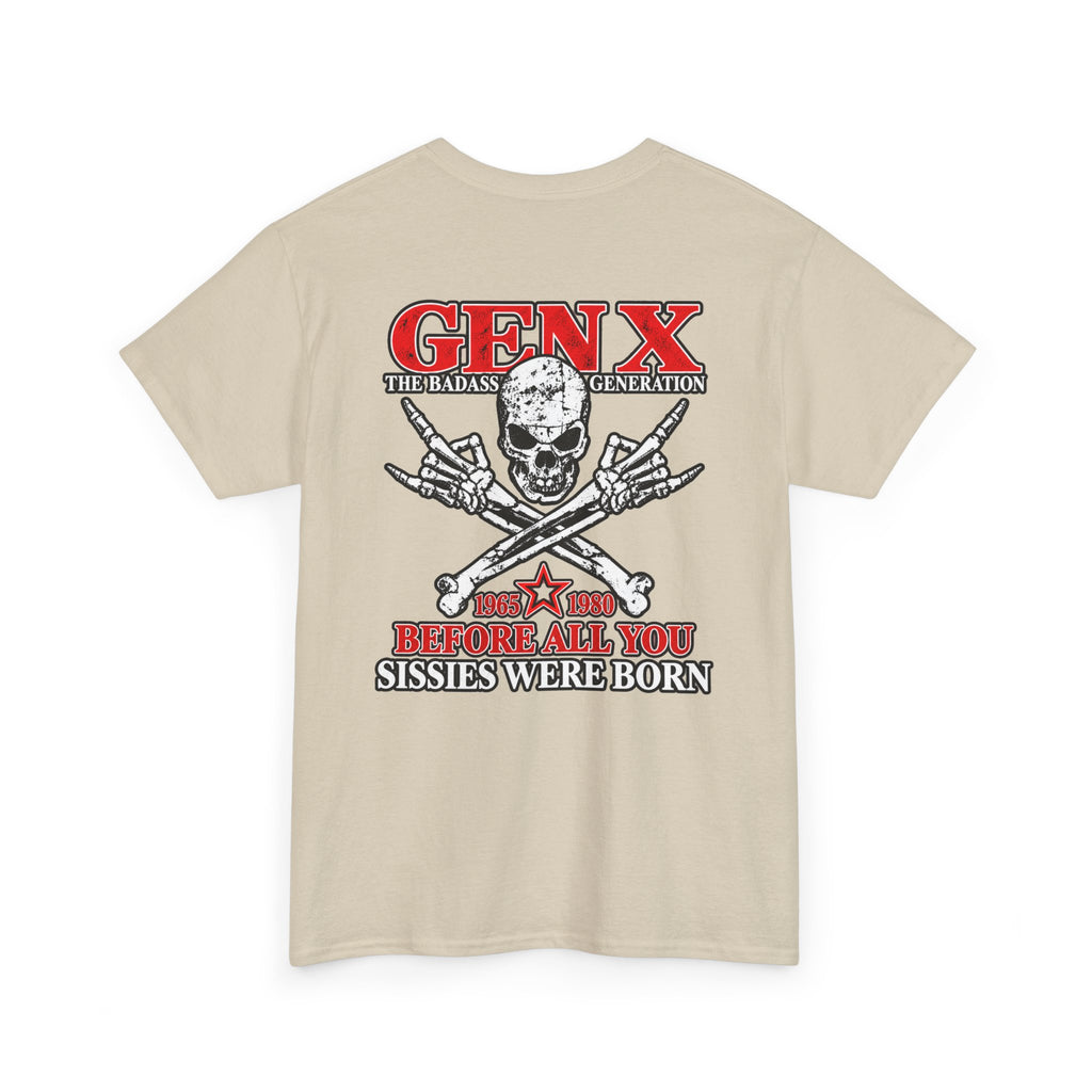 Gen X T‑Shirt — "The Badass Generation" Skull & Crossbones Retro Tee