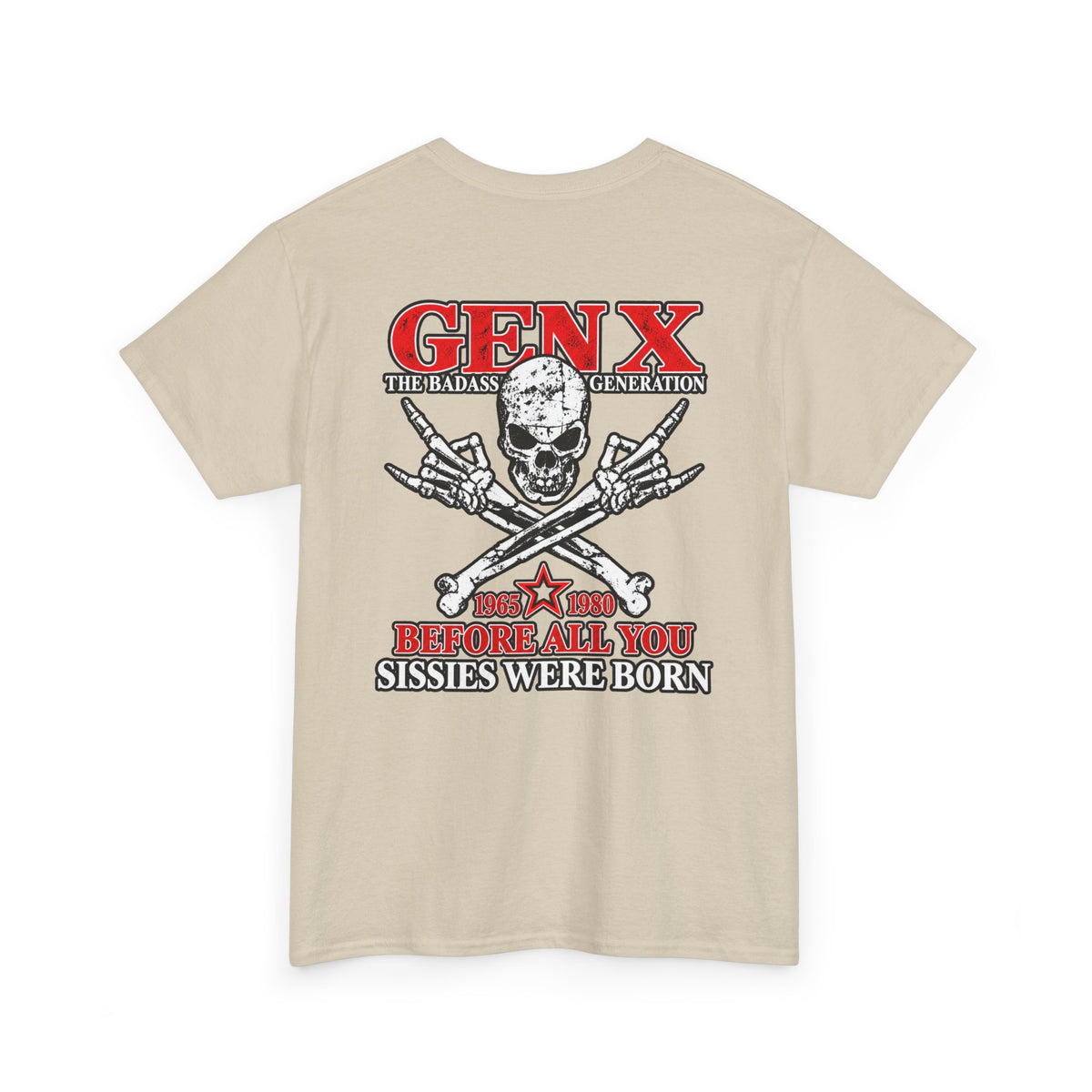 Gen X T‑Shirt — "The Badass Generation" Skull & Crossbones Retro Tee