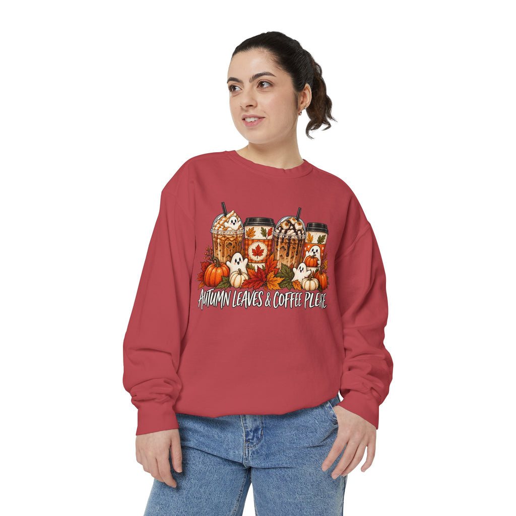Pumpkin Spice Coffee Sweatshirt — Fall Coffee Lover Graphic Sweatshirt