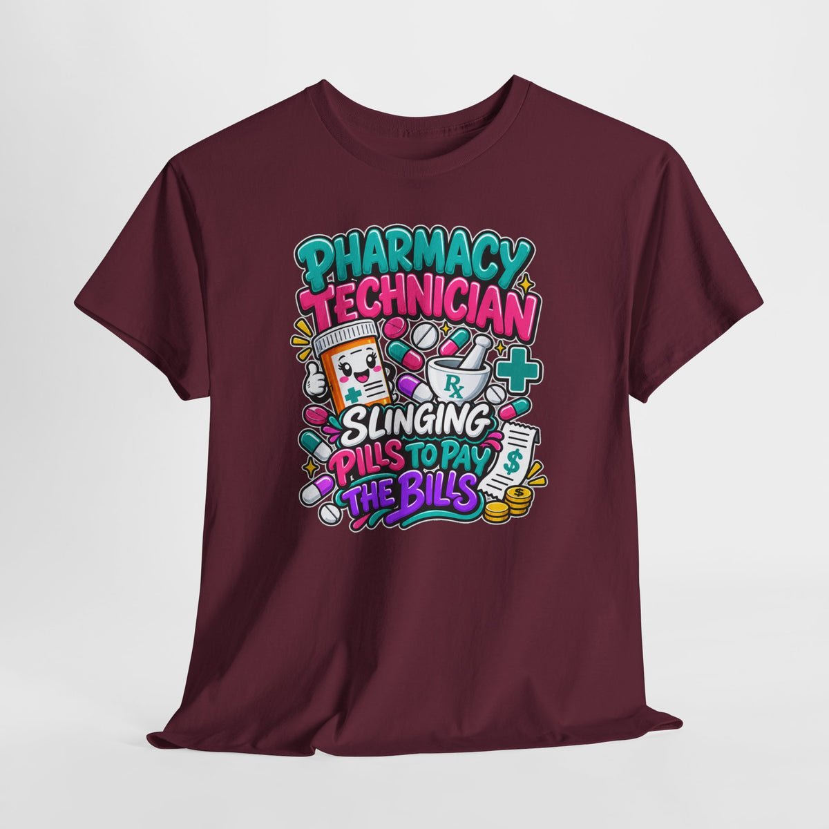 Pharmacy Technician T‑Shirt — "Slinging Pills to Pay the Bills" Graphic Tee