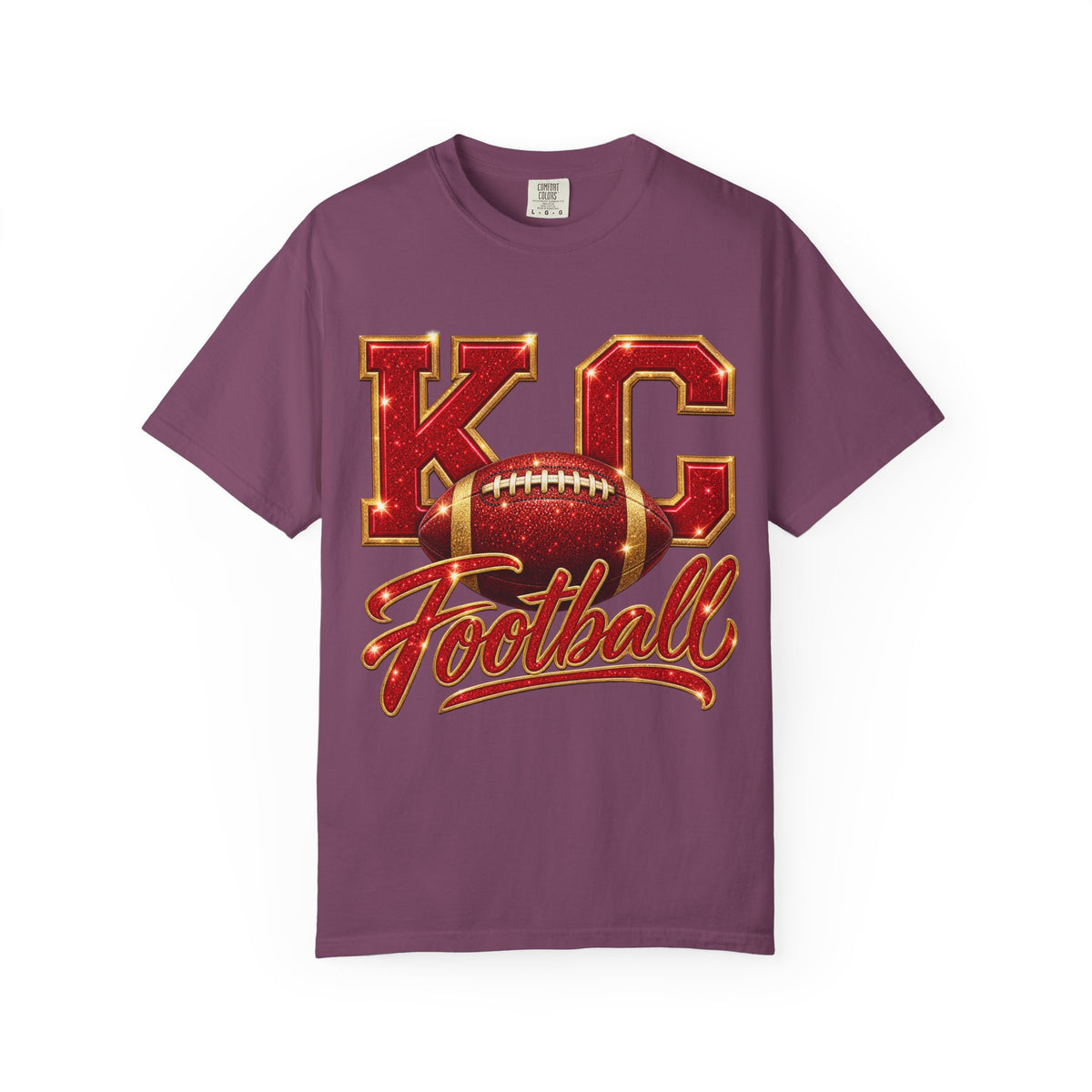 KC Football T-Shirt — Vintage Marquee Logo Tee for Kansas City Fans