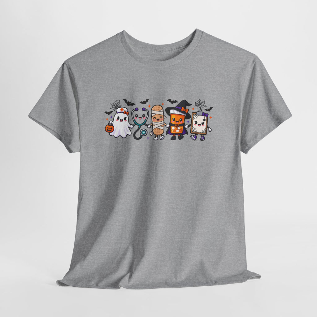 Halloween Candy Characters Tee — Cute Trick-or-Treat Ghosts & Candy Corn Shirt