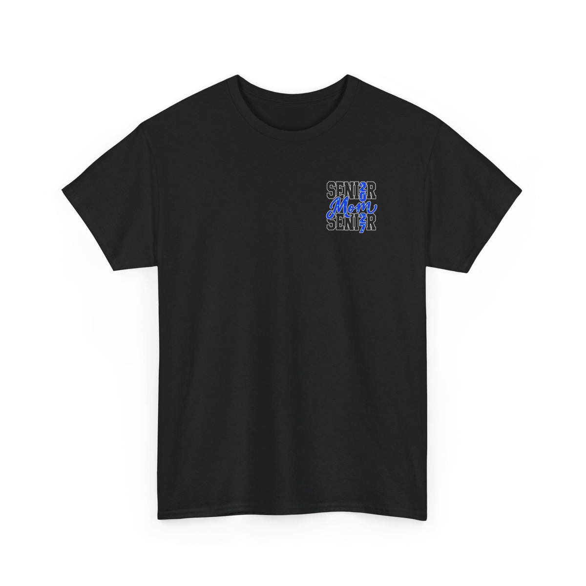 Senior Mom 2027 T-Shirt — Back Print Proud Senior Parent Tee
