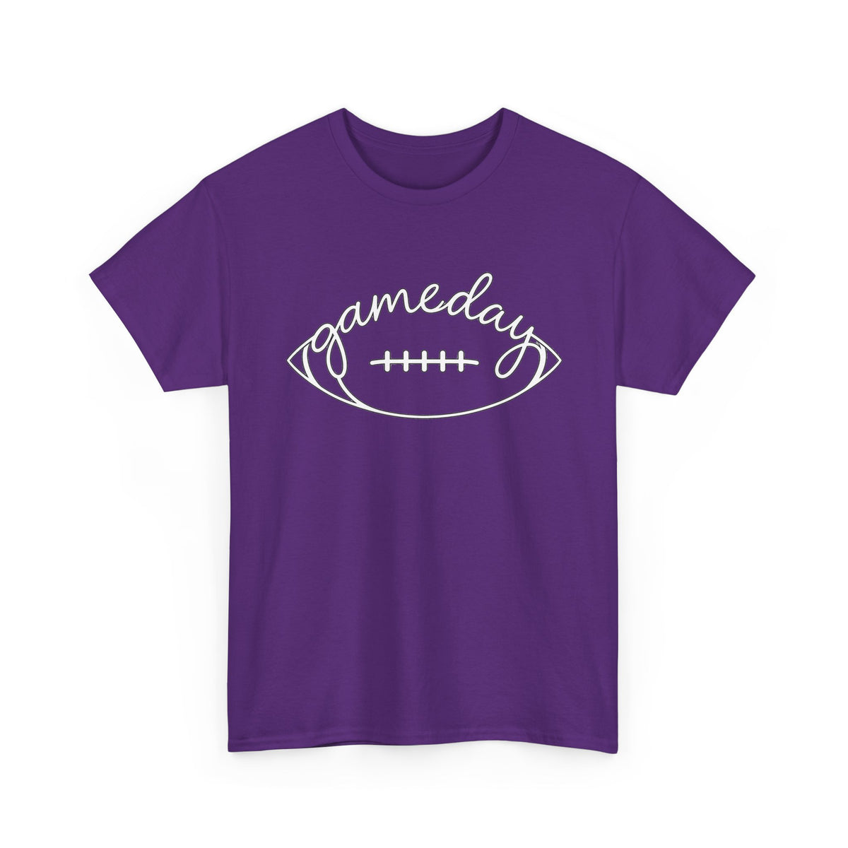 Gameday Football Tee — 'gameday' Script Football Graphic T-Shirt