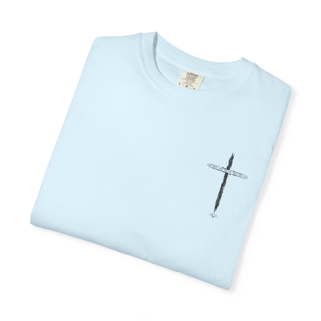 Christian Cross T-Shirt — 'The Way, The Truth, The Life' Religious Tee