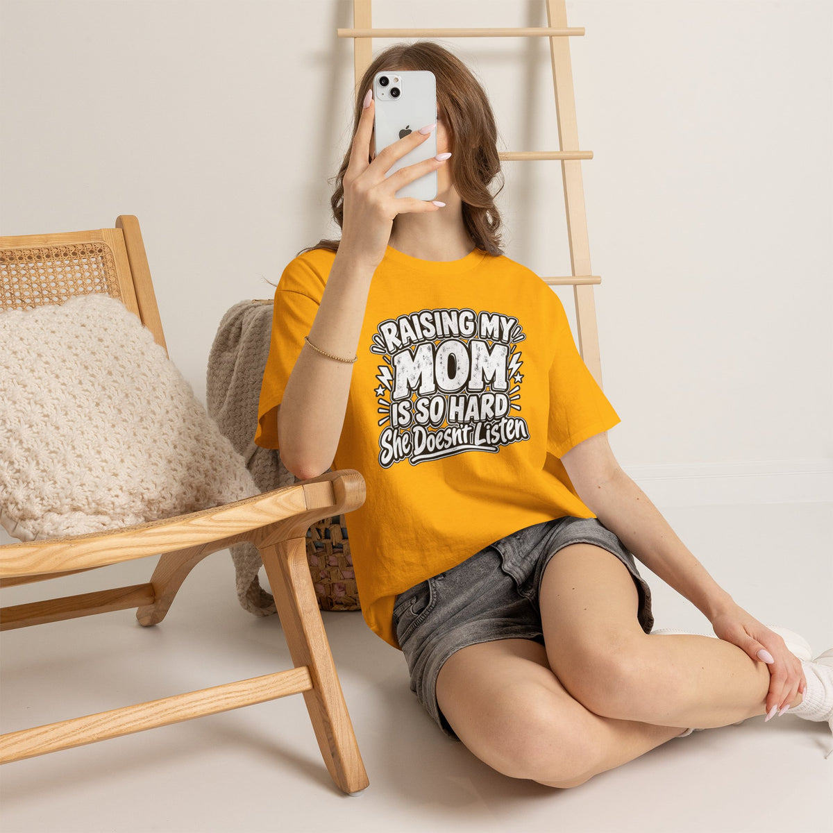 Raising My Mom Is So Hard Tee — Funny Mother-Son Humor Gift