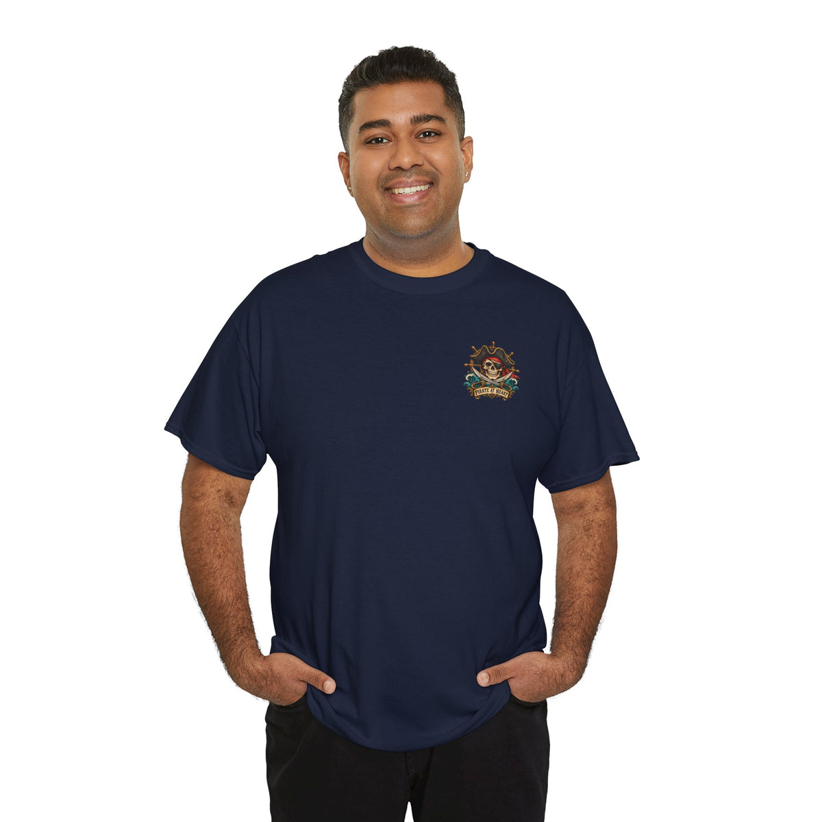 Pirate Skull Tee — "I Was a Pirate" Nautical Skull, Water • Alcohol • Booty • Boats Graphic T‑Shirt