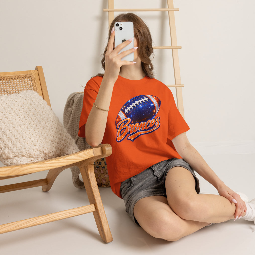 Broncos Football T-Shirt — Galaxy Football Graphic Tee