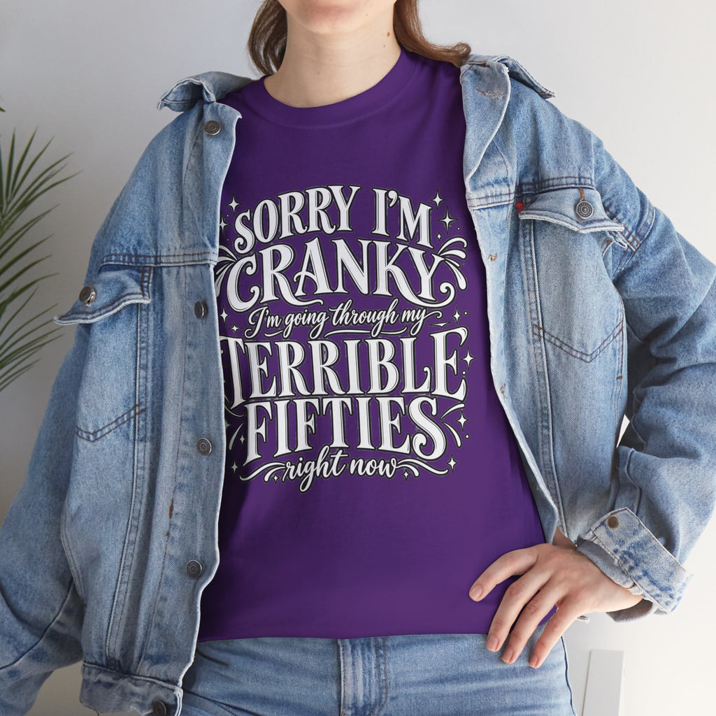 Sorry I'm Cranky—Terrible Fifties Funny Graphic Tee