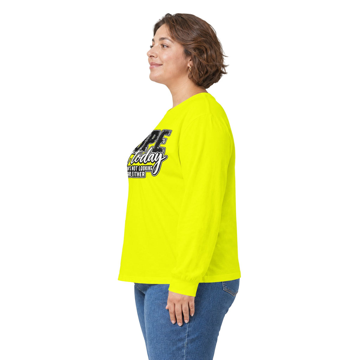 Nope Not Today Long Sleeve Tee — Funny Sarcastic Graphic Shirt
