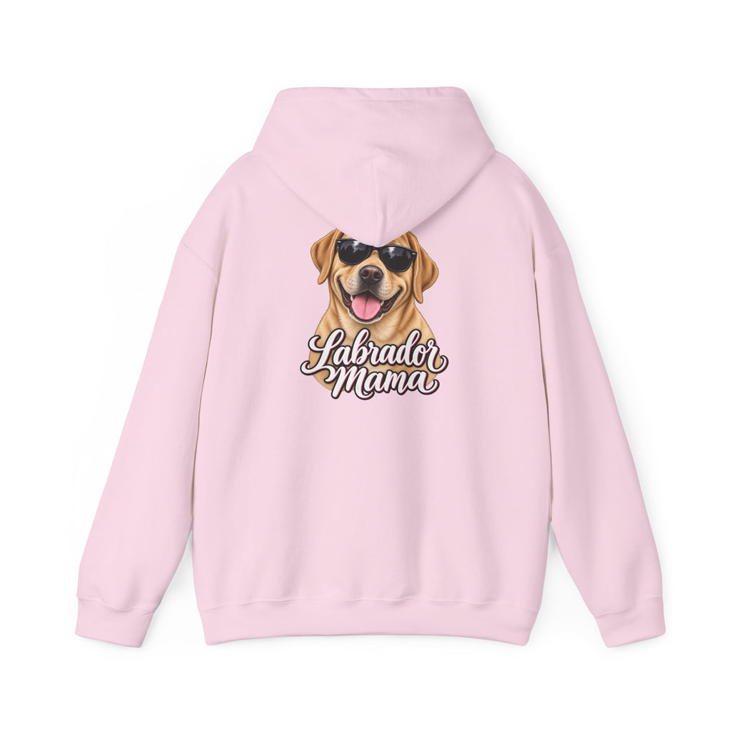 Labrador Mama Hoodie — Dog Mom Sweatshirt with Cute Sunglasses Lab Design