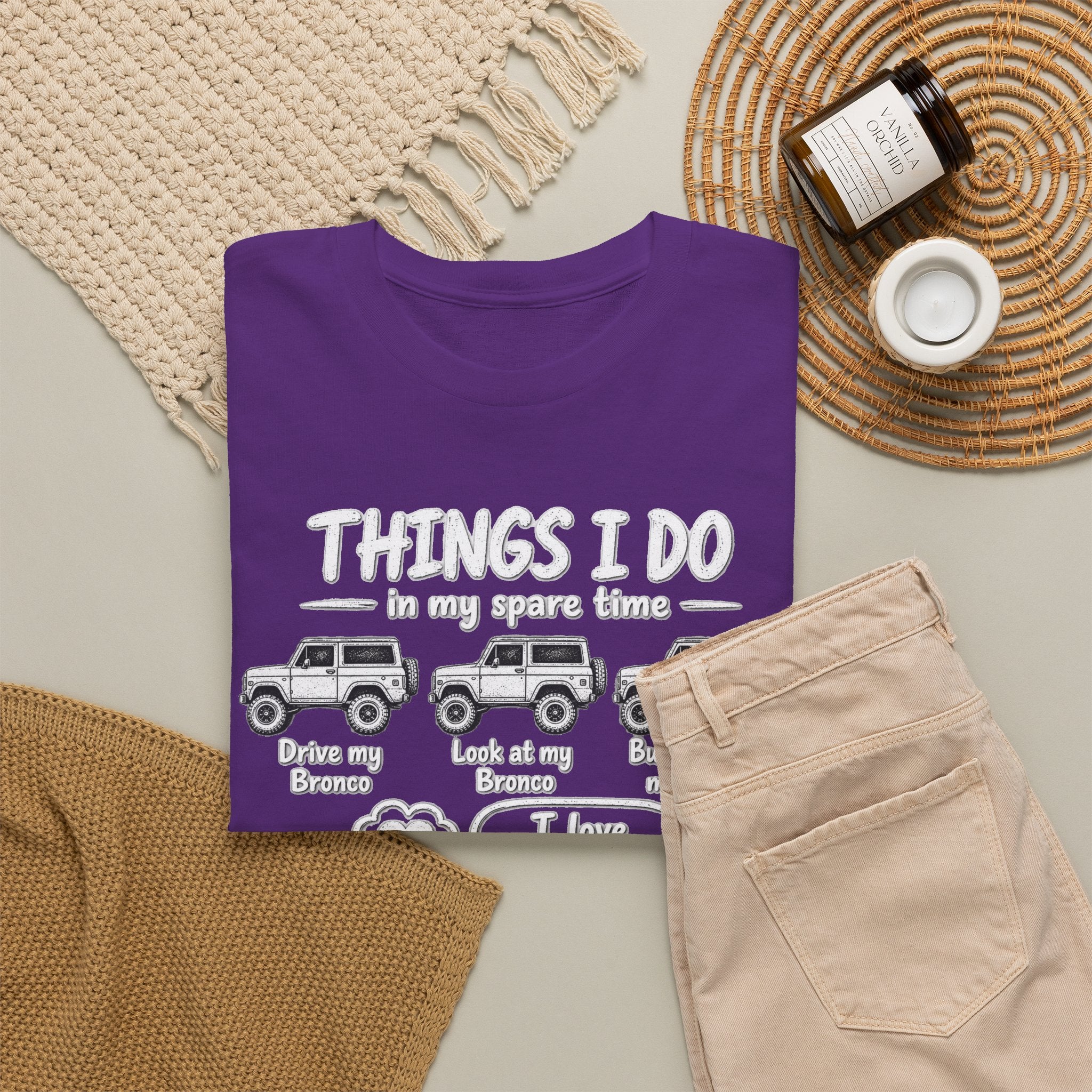 T‑Shirt — "Things I Do in My Spare Time" Jeep Lover Graphic Tee
