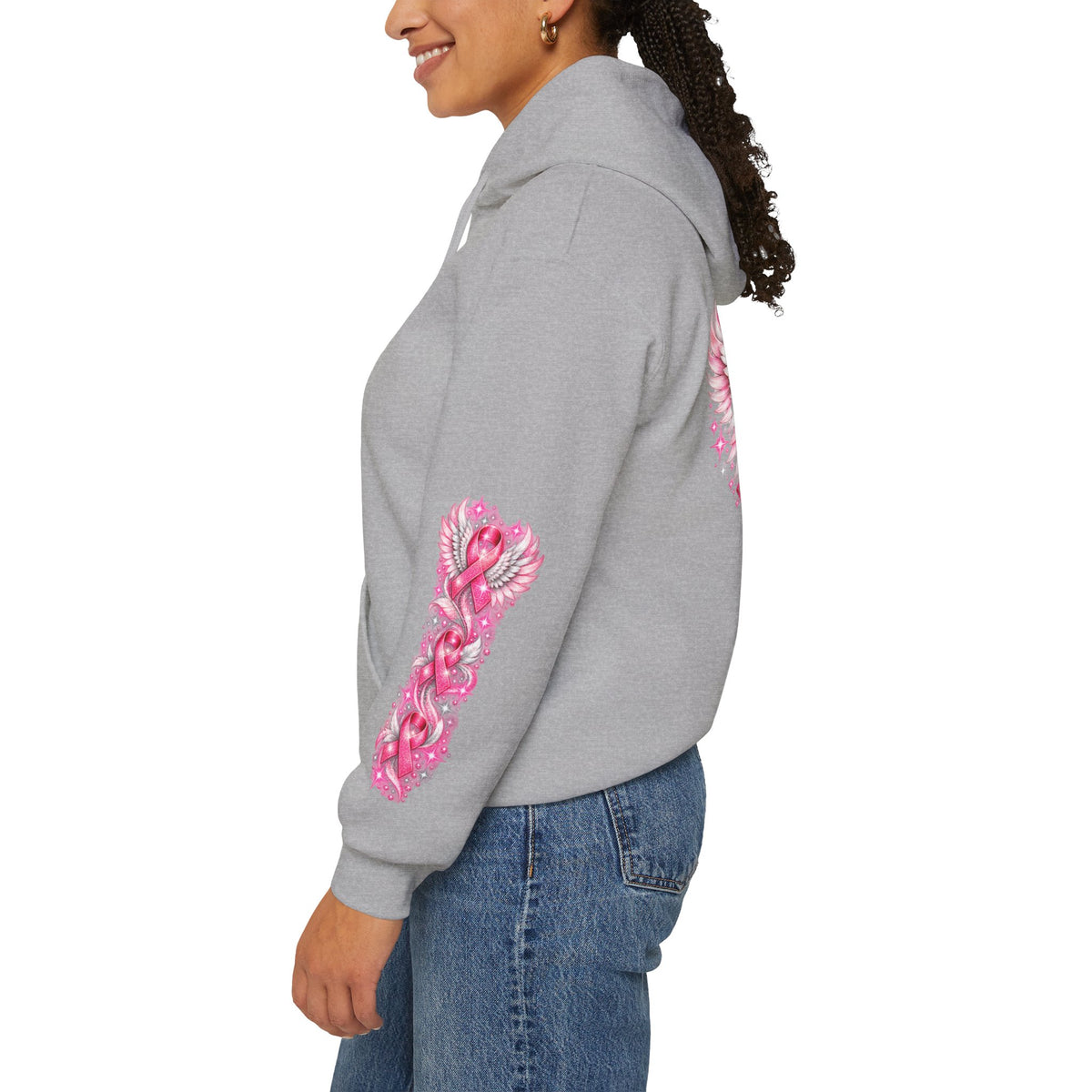 Pink Ribbon Breast Cancer Awareness Hoodie