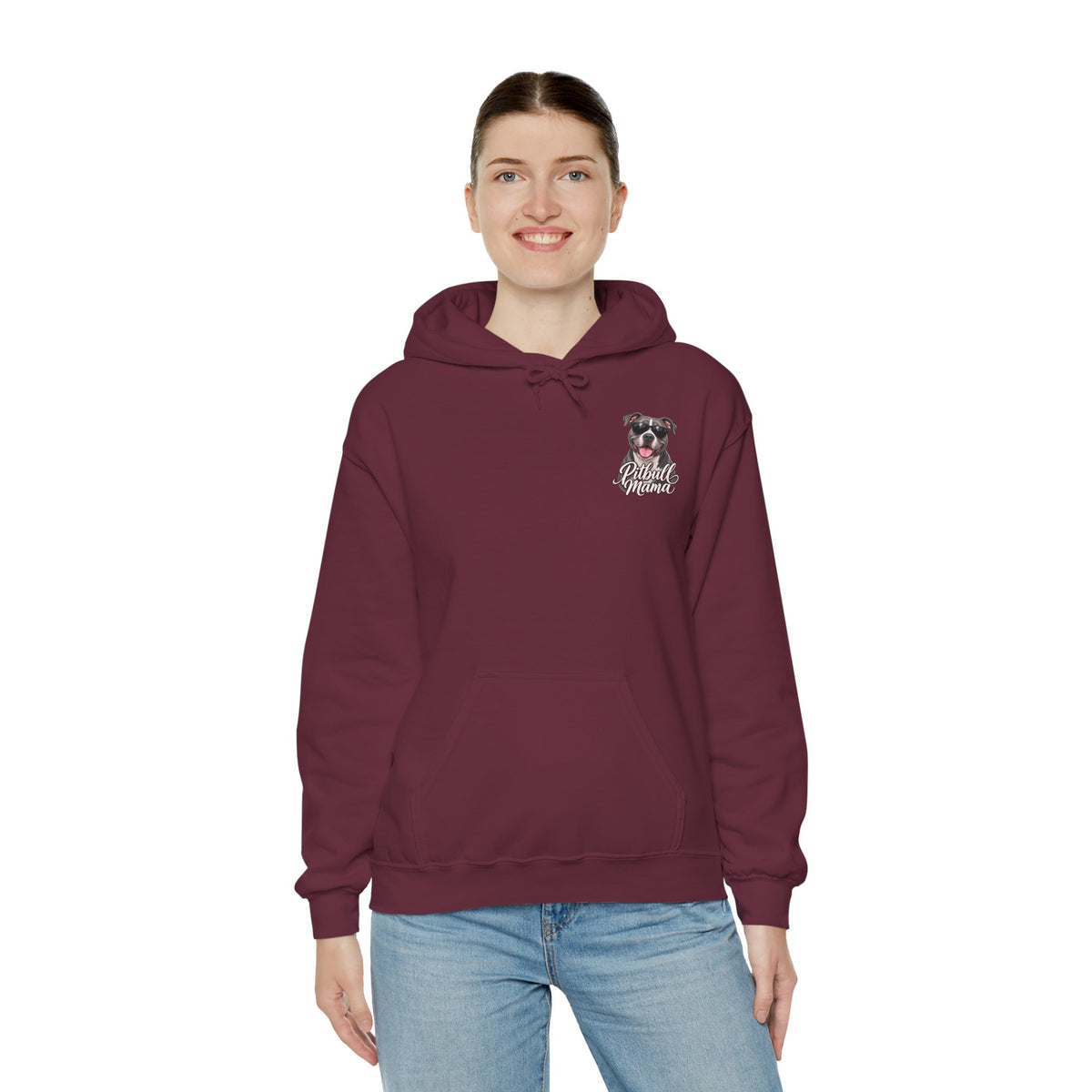 Pitbull Mama Hoodie — Cute Pitbull Dog Mom Pullover