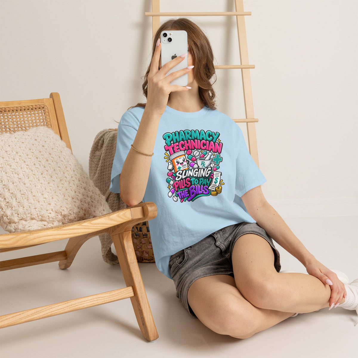 Pharmacy Technician T‑Shirt — "Slinging Pills to Pay the Bills" Graphic Tee