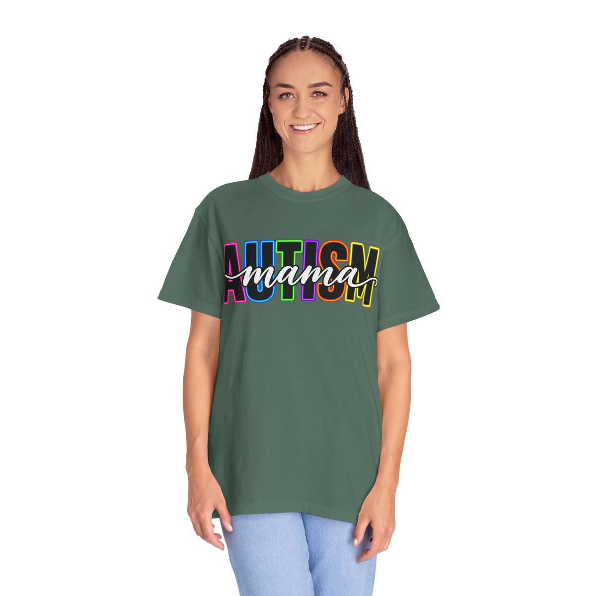 Autism Mama T-Shirt — Colorful Pride Support Tee for Moms