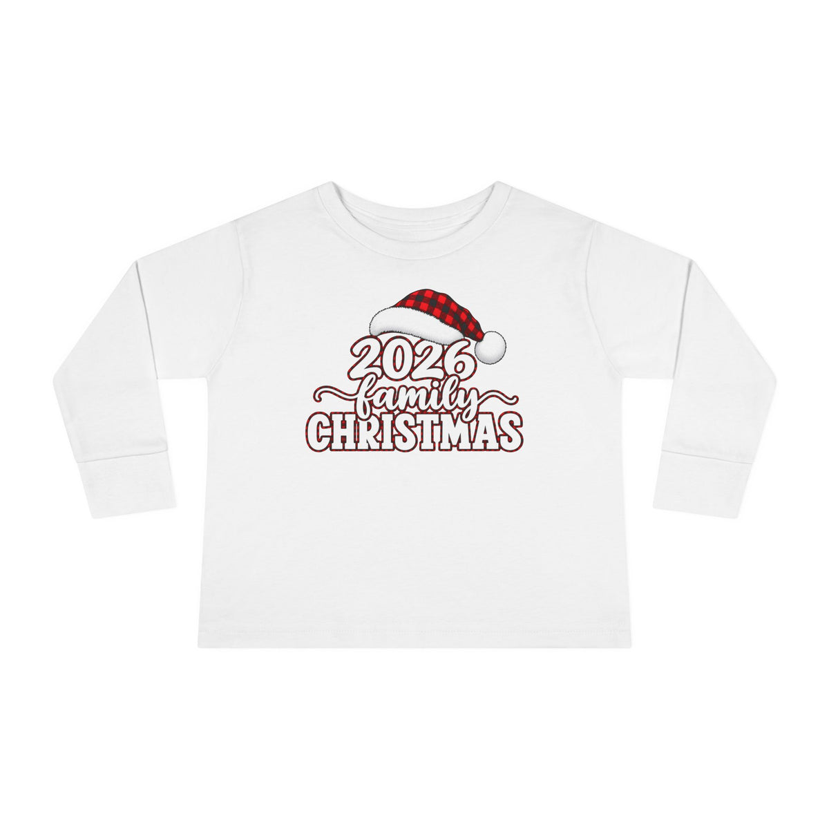 2026 Family Christmas Toddler Long Sleeve Tee