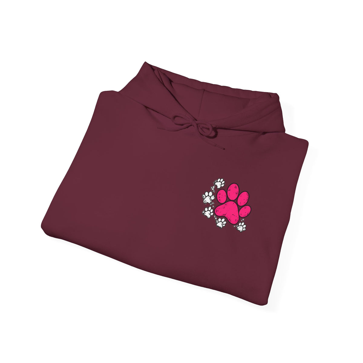 My Shadow Has Four Legs and a Tail Paw Print Hoodie