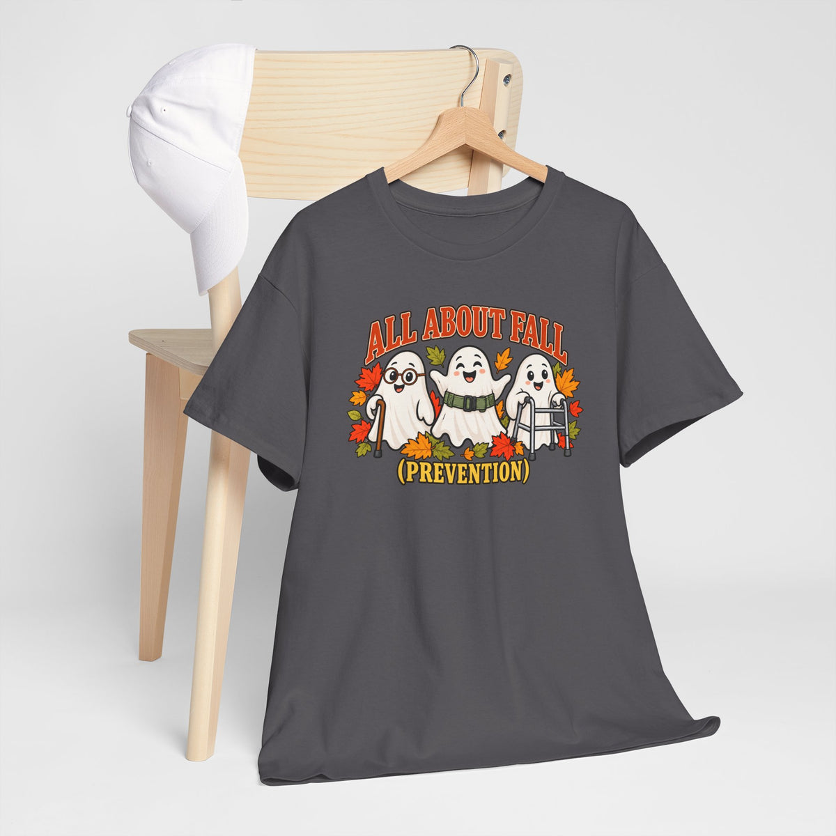 All About Fall (Prevention) Ghost Tee — Cute Halloween Autumn T-Shirt
