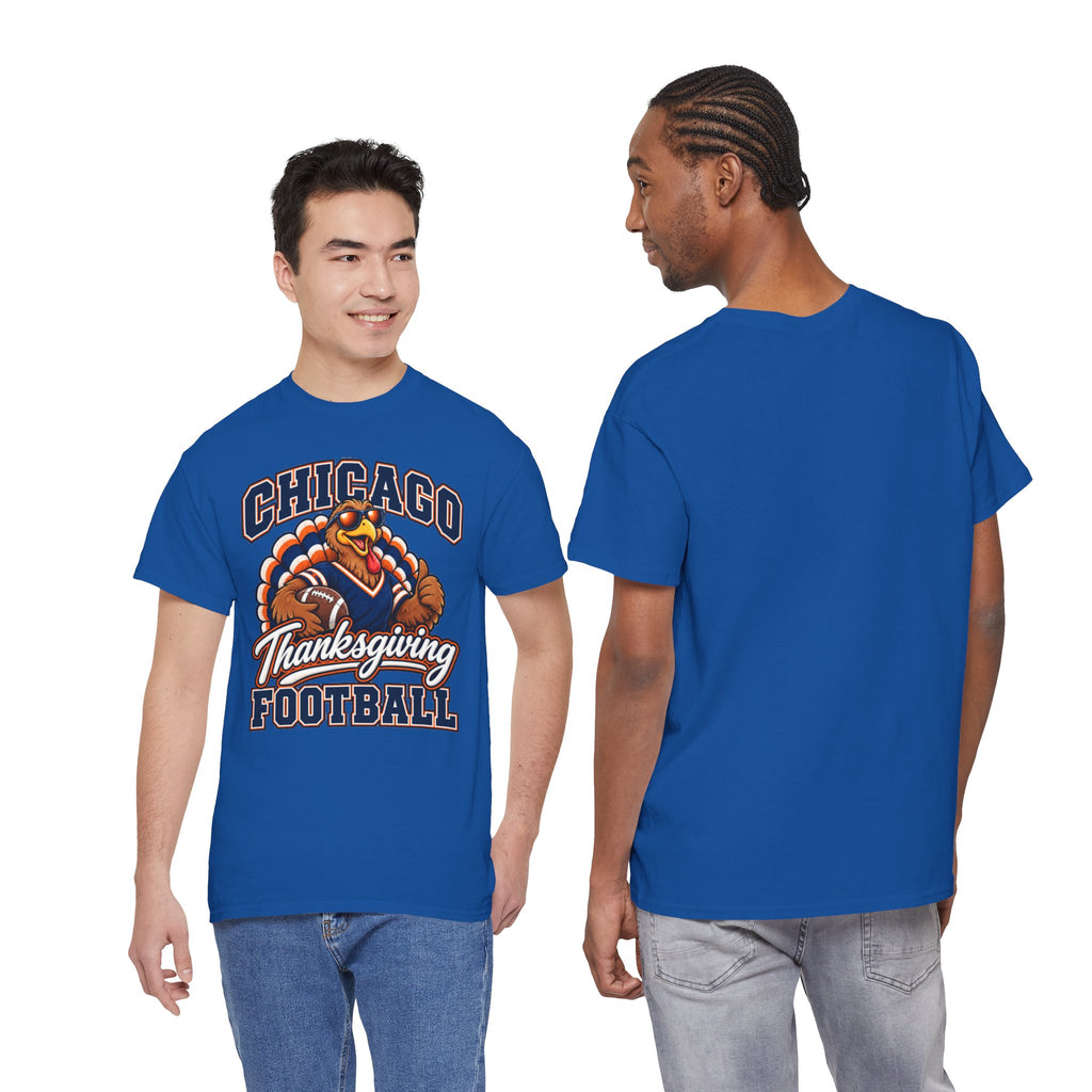 Chicago Thanksgiving Football T-Shirt — Turkey Mascot Game Day Tee