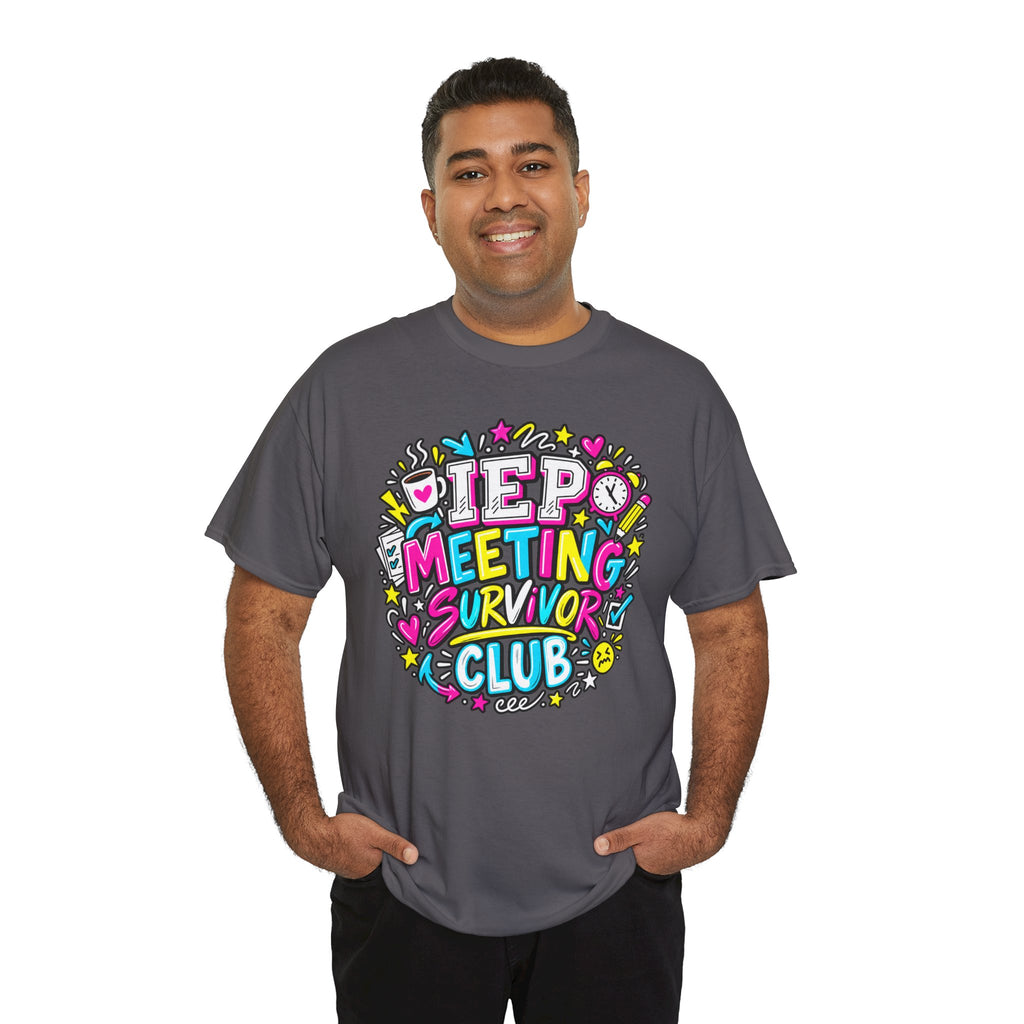 Video Meeting Survivor Club T-Shirt — Funny Remote Work Tee