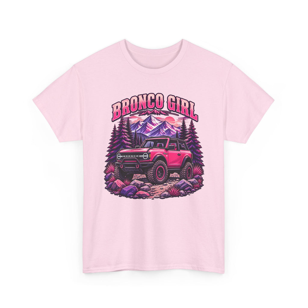 Bronco Girl T-Shirt – Pink Off-Road Truck Graphic Tee