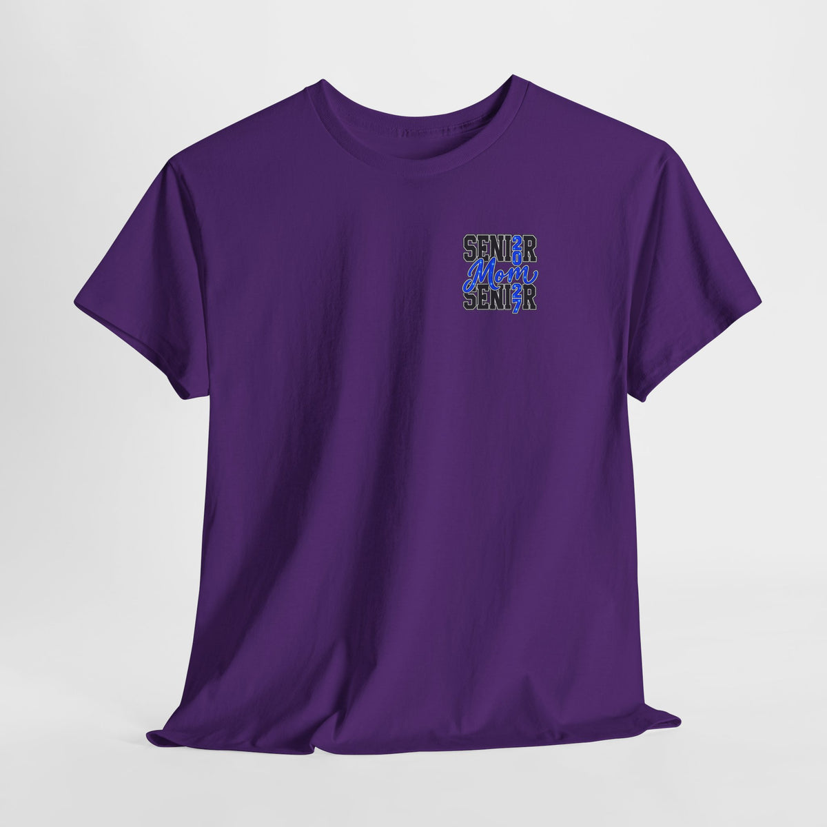 Senior Mom 2027 T-Shirt — Back Print Proud Senior Parent Tee