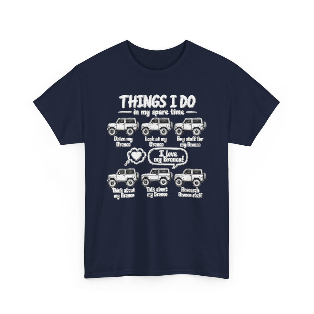 T‑Shirt — "Things I Do in My Spare Time" Jeep Lover Graphic Tee
