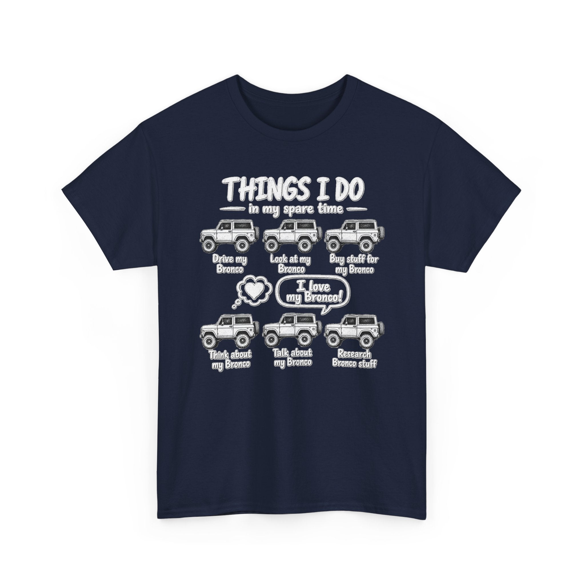 T‑Shirt — "Things I Do in My Spare Time" Jeep Lover Graphic Tee