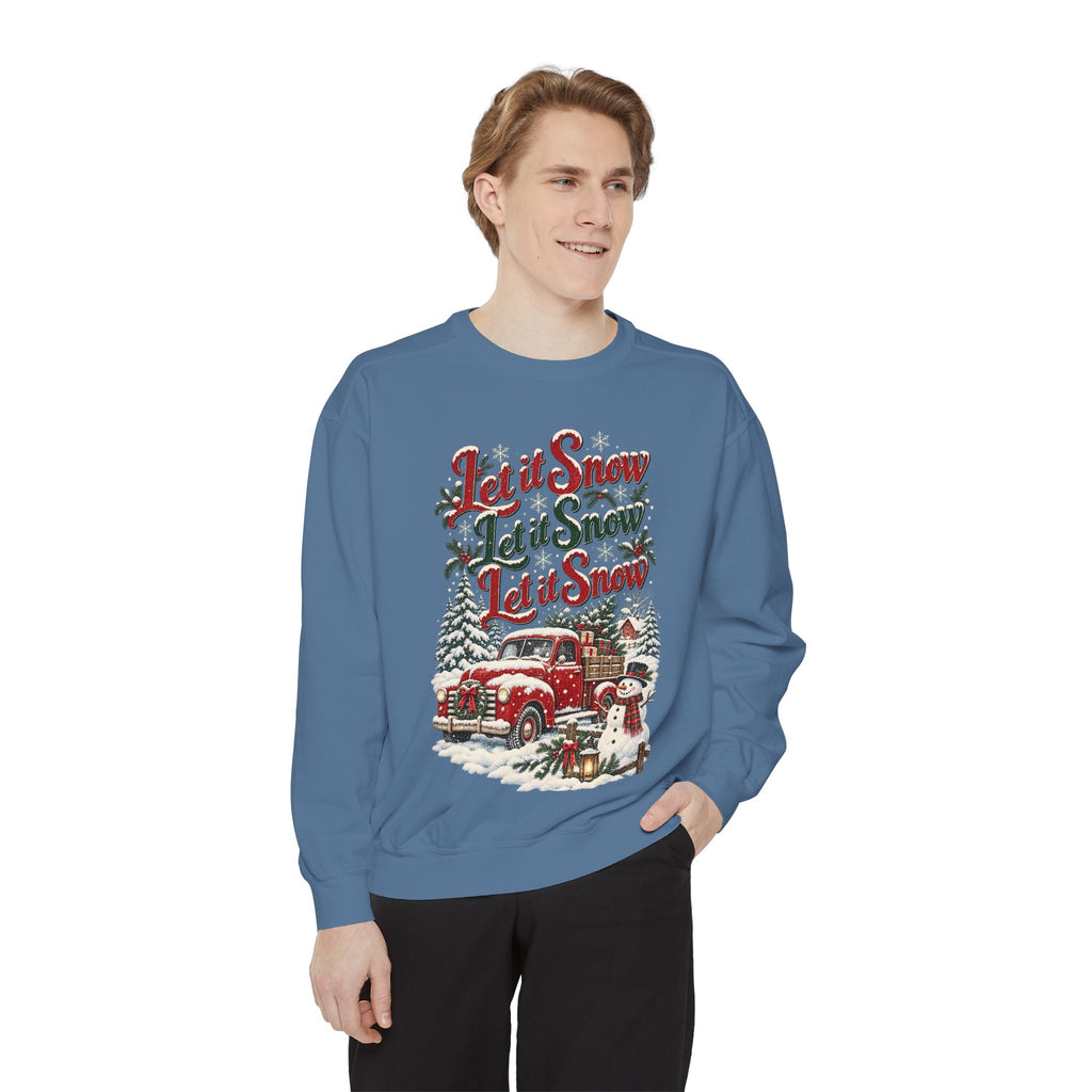 Let It Snow Vintage Truck Sweatshirt