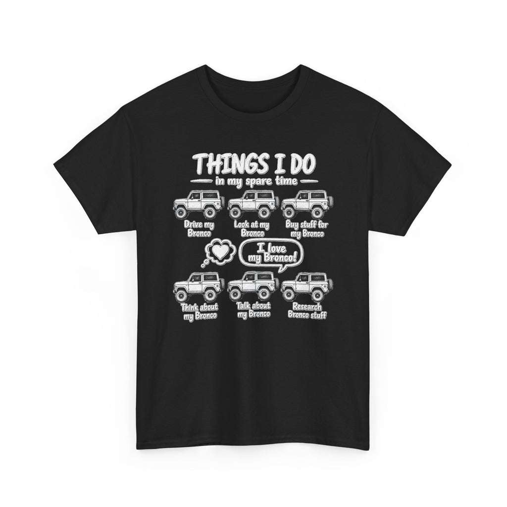 T‑Shirt — "Things I Do in My Spare Time" Jeep Lover Graphic Tee
