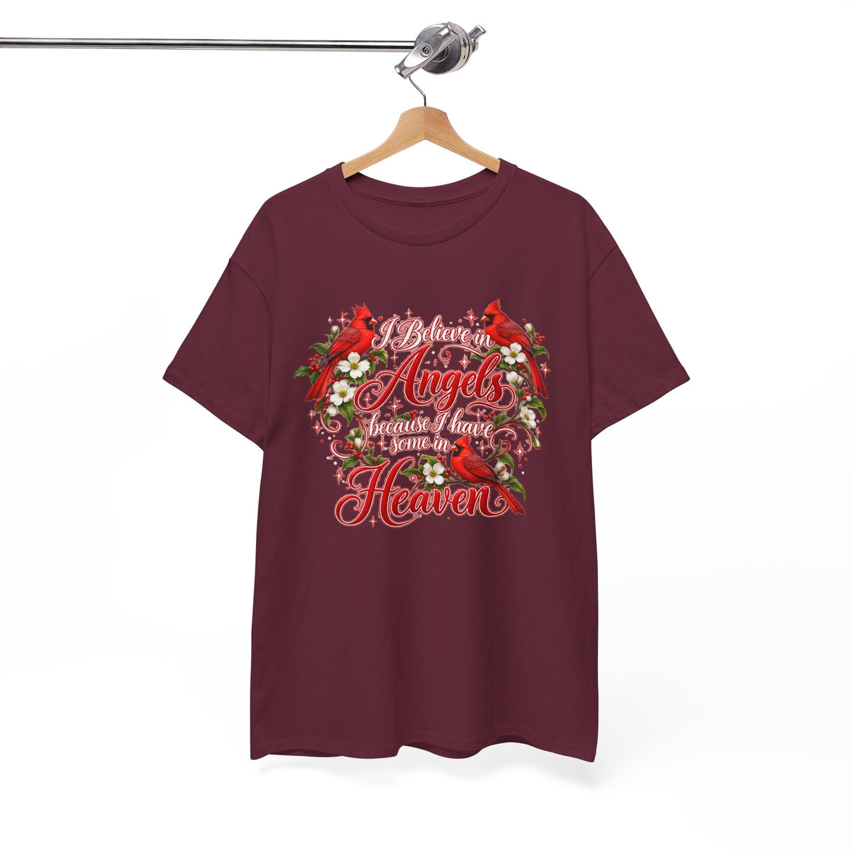 Angels from Heaven Cardinal Christmas T-Shirt