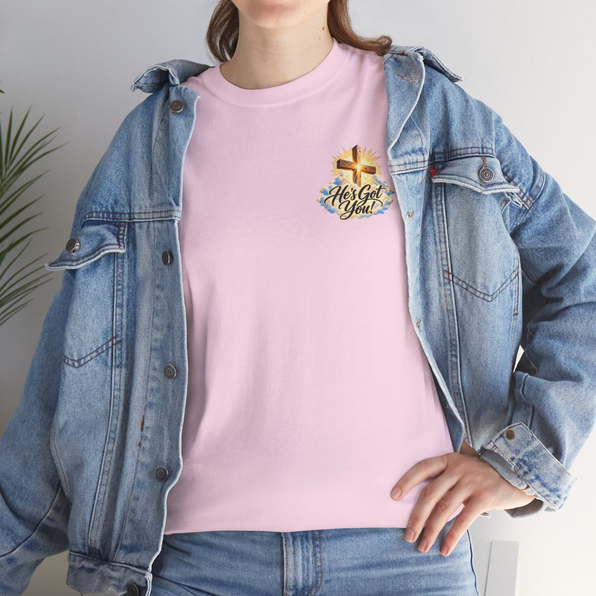 Don't Overthink It He's Got You Tee — Christian Cross Inspirational T‑Shirt