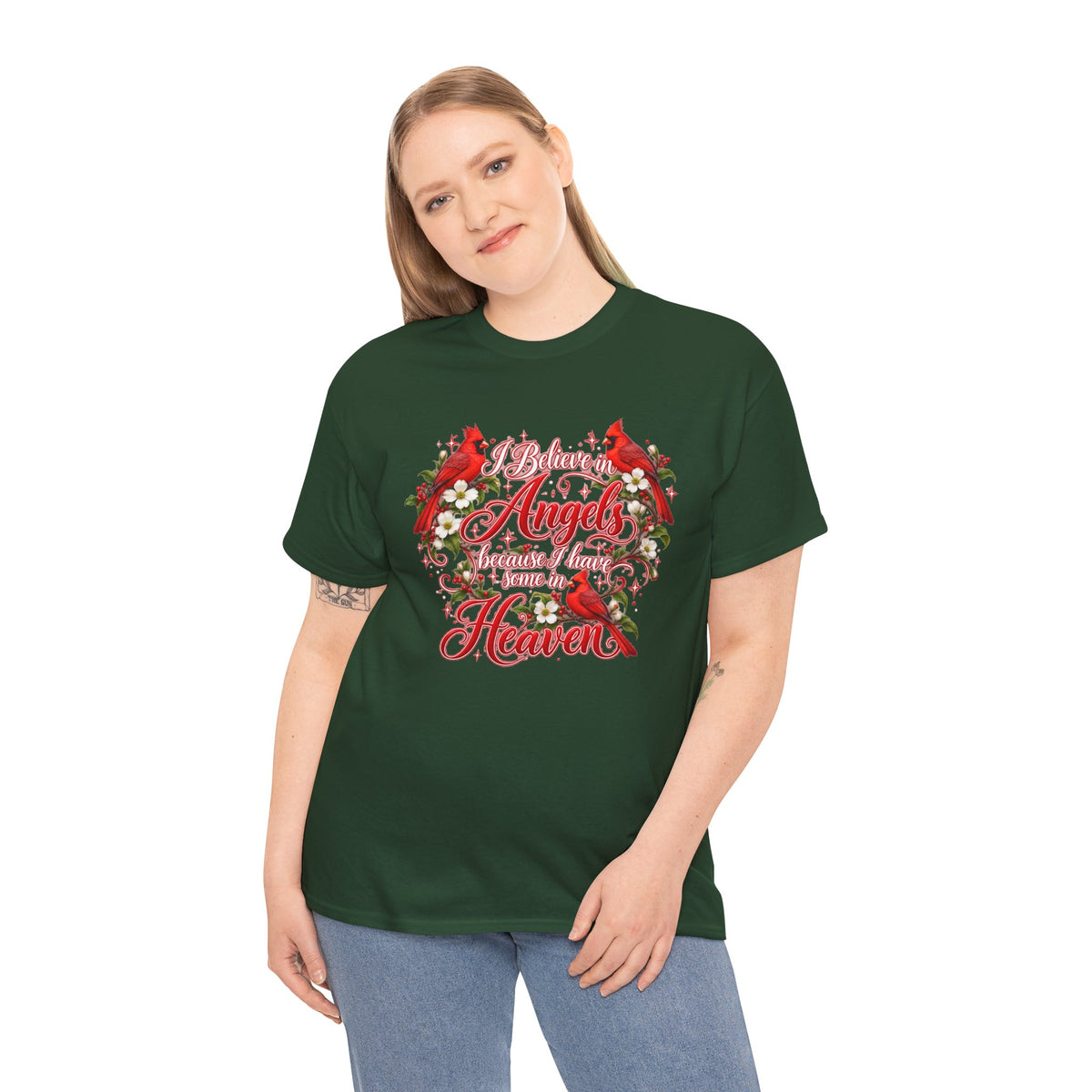 Angels from Heaven Cardinal Christmas T-Shirt