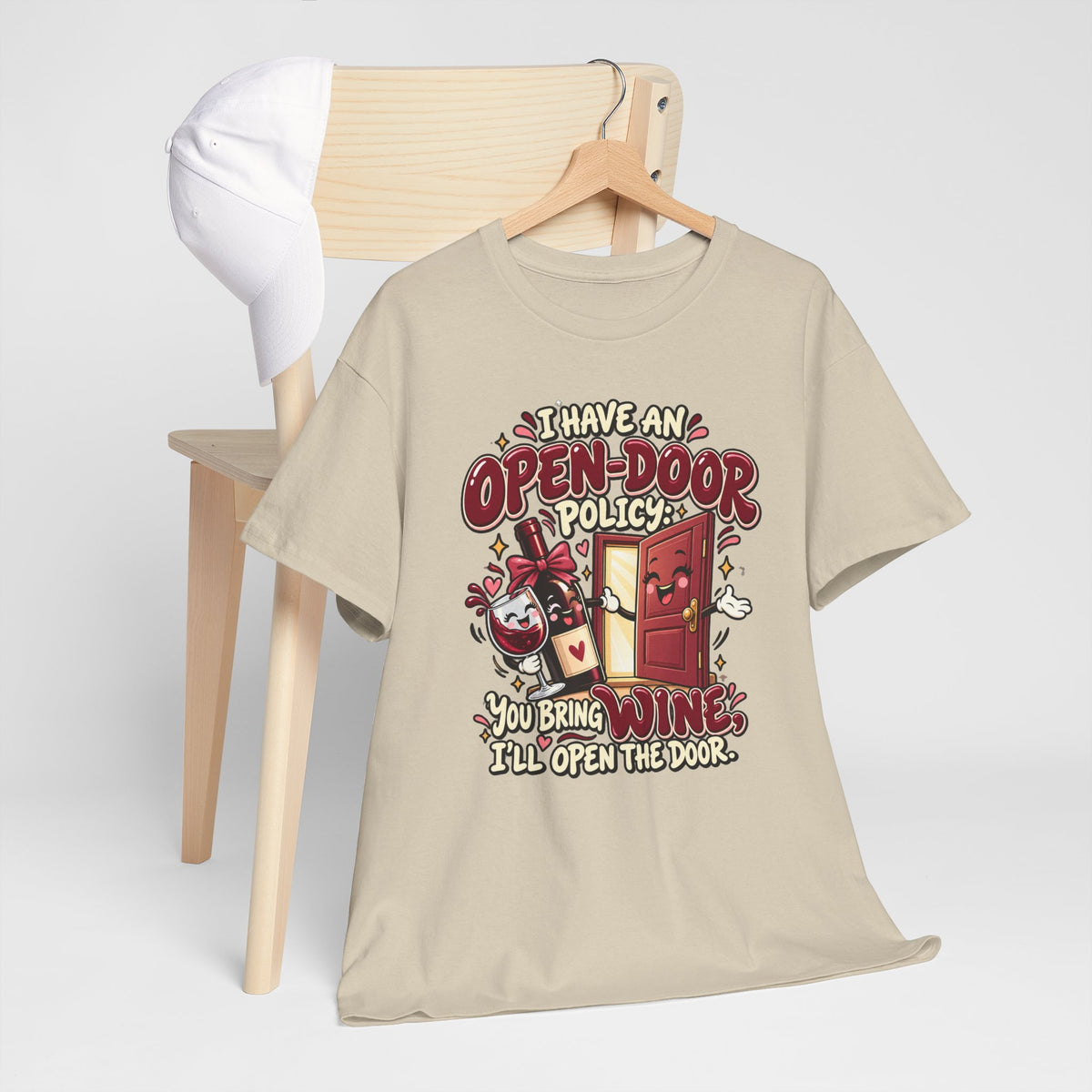 Open-Door Policy Wine Lover T-Shirt