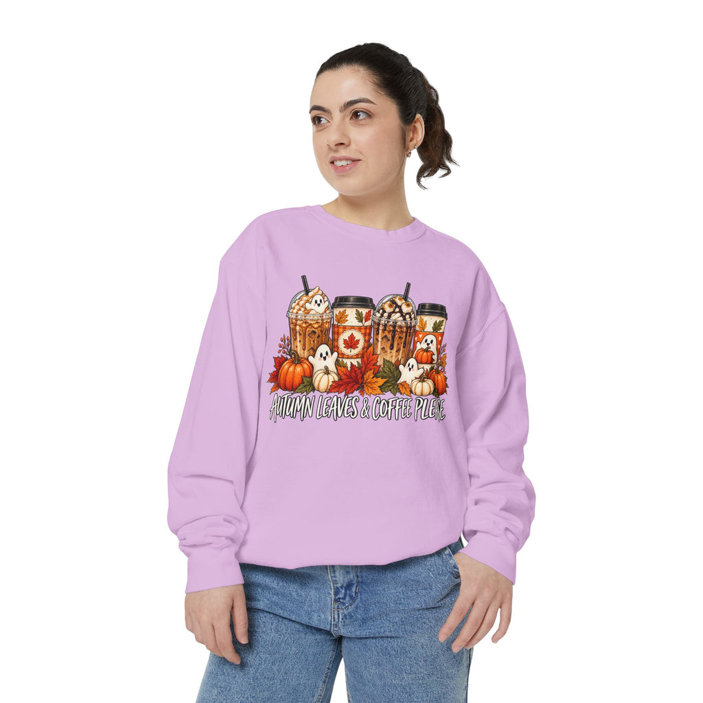 Pumpkin Spice Coffee Sweatshirt — Fall Coffee Lover Graphic Sweatshirt