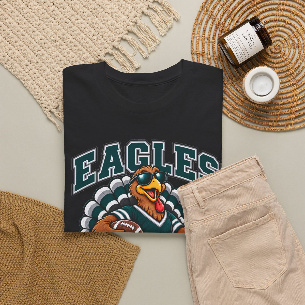 Eagles Thanksgiving Football Tee